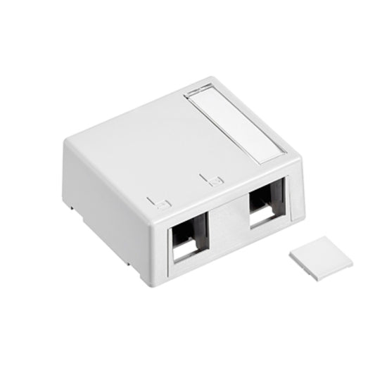 Leviton 41089-2WP Surface-Mount QUICKPORT™ Box, Plenum Rated
