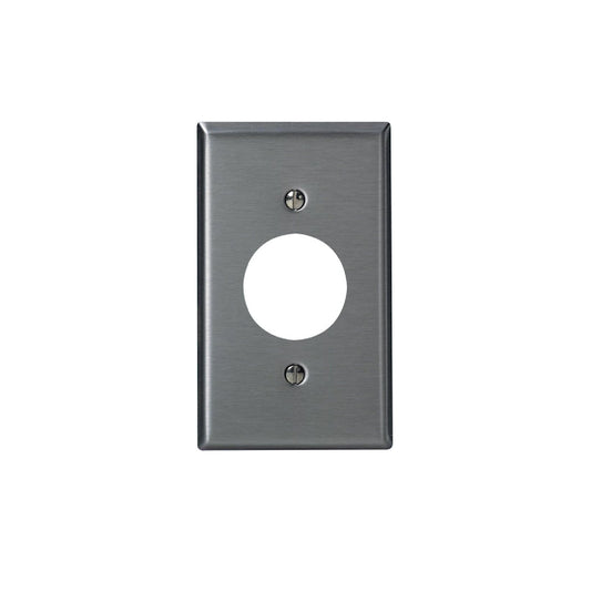 Leviton 84004-40 1-Gang, Single 1.406-Inch Hole Device Receptacle Wall Plate, Standard Size