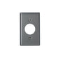 Leviton 84004-40 1-Gang, Single 1.406-Inch Hole Device Receptacle Wall Plate, Standard Size