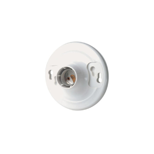 Leviton 8829-CW4 1-Circuit 1-Piece Keyless Lamp Holder, 660W Lamp, 600 VAC, Medium Incandescent Lamp