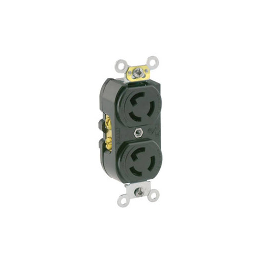 Leviton 4700 15 Amp, 125 Volt, Duplex Locking Receptacle