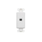 Leviton 40649-W 6P4C Screw Terminals, Decora Insert