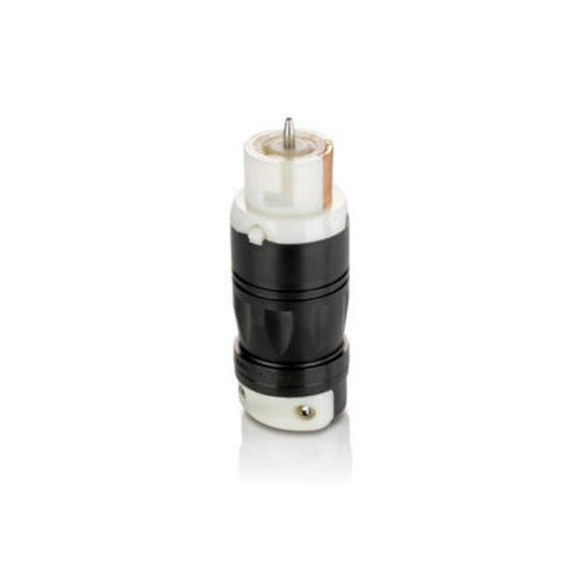 Leviton CS6364C 50 Amp, 125/250 Volt Black &amp; White Locking Connector, Industrial Grade