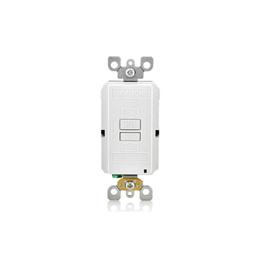 Leviton GFRBF-W 20 Amp Feed-Through, 125 Volt, Self-Test SmartlockPro