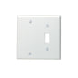 Leviton 88006 2-Gang 1-Toggle 1-Blank Device Combination Wallplate