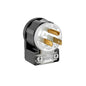 Leviton 5266-CA 15 Amp, 125 Volt, NEMA 5-15P, 2P, 3W, Angle Plug