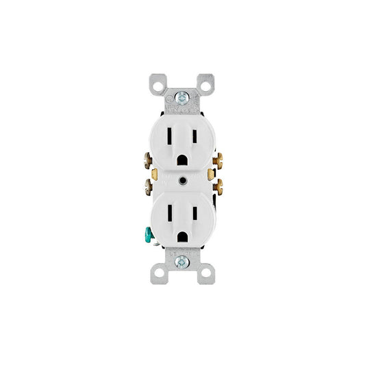 Leviton 5320-WCP 15 Amp, 125 Volt, Duplex Receptacle