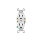 Leviton 5320-WCP 15 Amp, 125 Volt, Duplex Receptacle