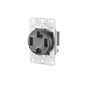 Leviton 278-S00 30 Amp, 125/250 Volt, NEMA 14-50R, 3-Pole, 4-Wire, Flush Mount Outlet/Receptacle