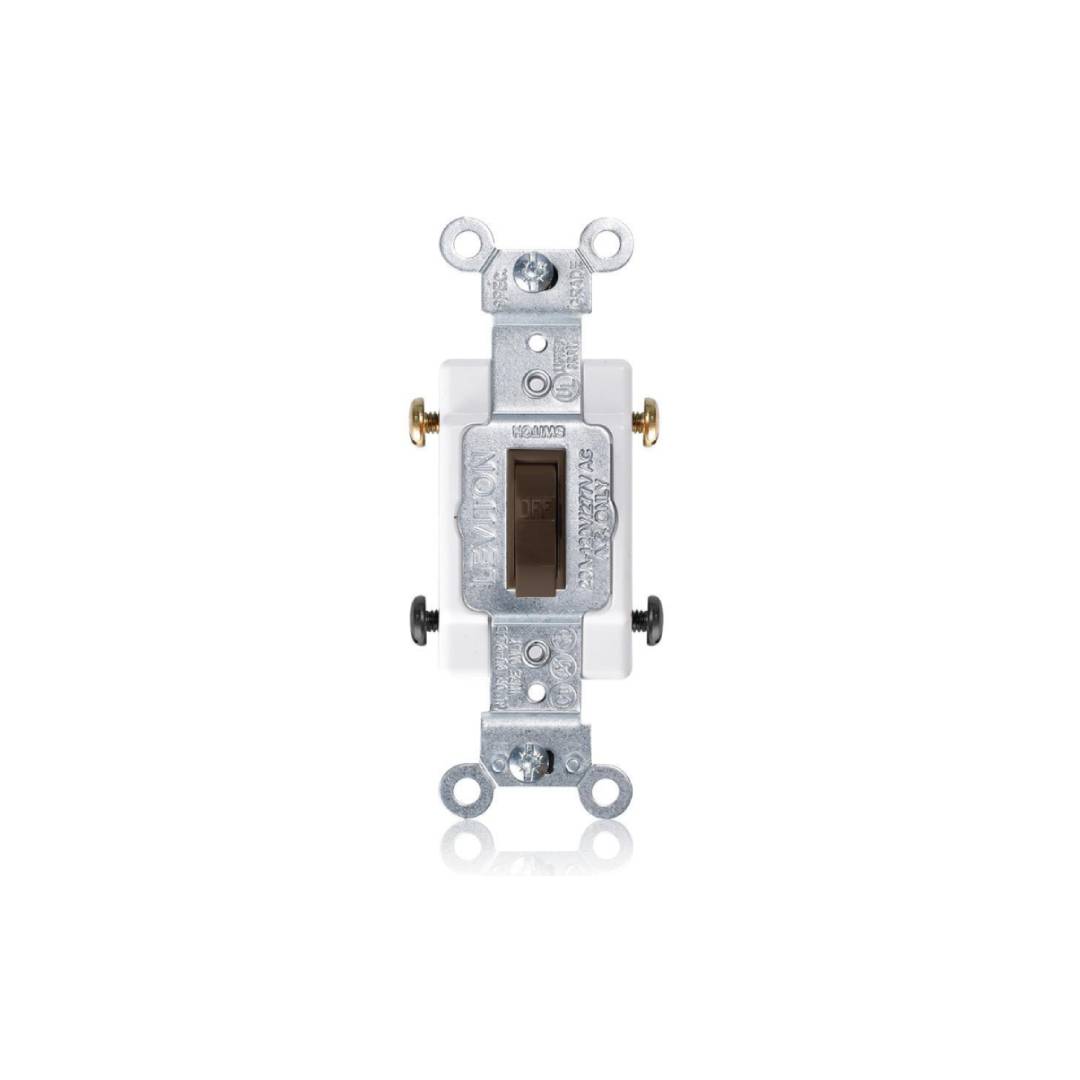 Leviton 54521-B Commercial Grade 15 Amp, 120/277 Volt Toggle Switch