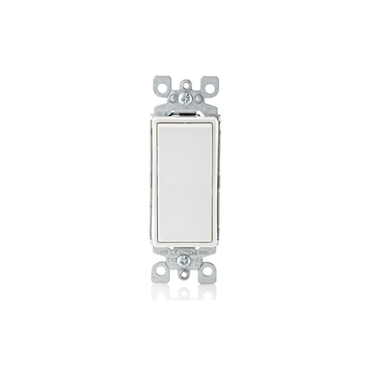 Leviton 5601-2WM 15 Amp, 120/277 Volt, Decora Rocker Single-Pole AC Quiet Switch