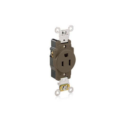 Leviton 5261 15 Amp Single Receptacle/Outlet, Industrial Grade