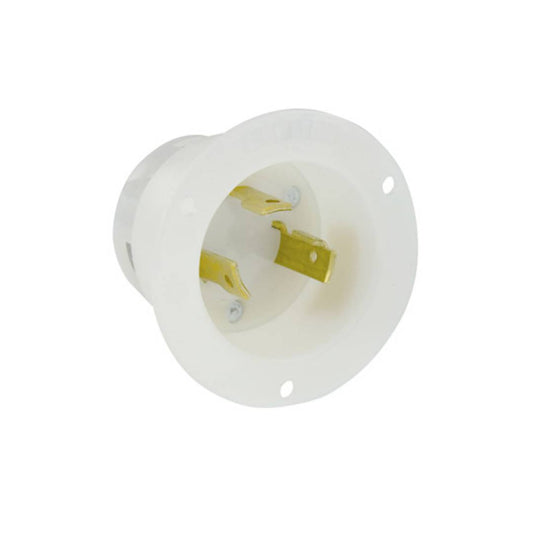 Leviton 2615 30 Amp, 125 Volt, Flanged Inlet Locking Receptacle
