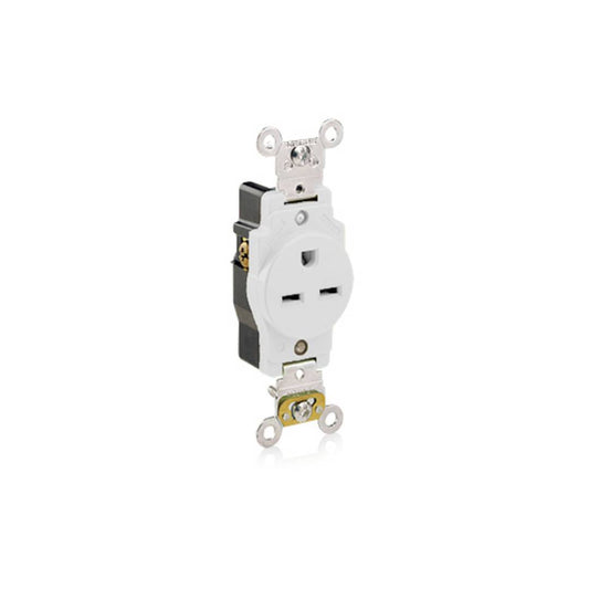 Leviton 5661-W Single Receptacle Outlet