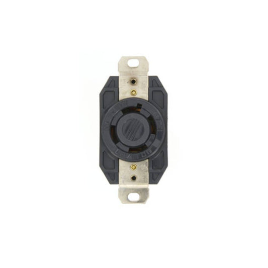 Leviton 2740 30 Amp, 600 Volt, Flush Mount Locking Receptacle