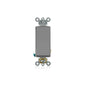 Leviton 5621-2GY 20 Amp, 120/277 Volt, Decora Plus Rocker Single-Pole AC Quiet Switch