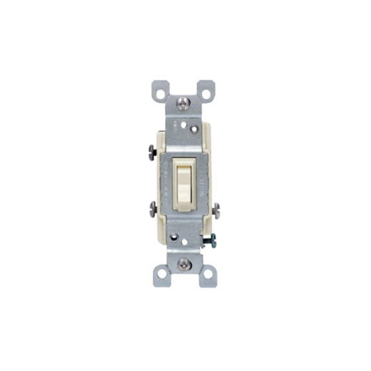 Leviton 1453-ICP 15 Amp, 120 Volt, Toggle Framed 3-Way AC Quiet Switch