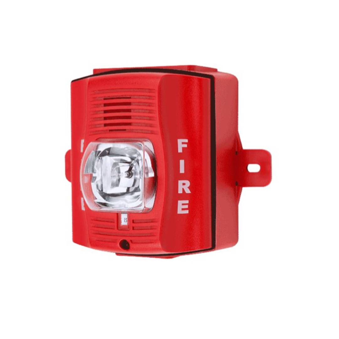 System Sensor P4RHKA Weatherproof Red 4-Wire Horn/Strobe