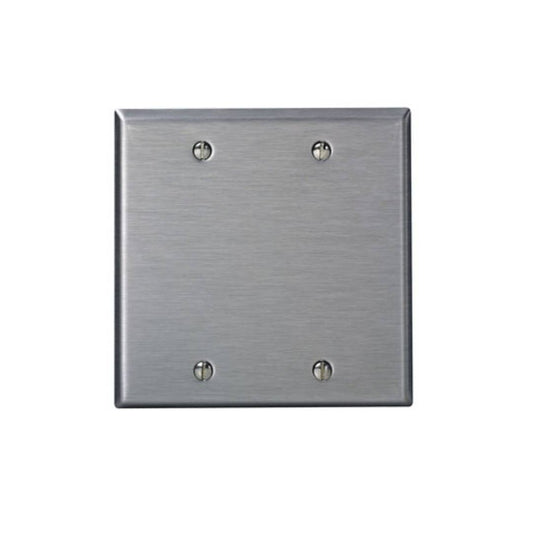 Leviton 84025-40 2-Gang No Device Blank Wallplate
