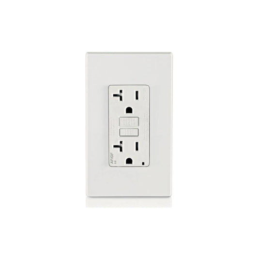 Leviton AGTR2-W 20 Amp, 125 Volt Dual Function AFCI/GFCI Receptacle
