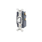 Leviton 1256-W 15 Amp, 120/277 Volt, Toggle Double-Throw Center-OFF