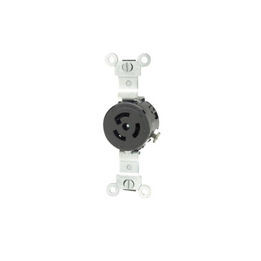 Leviton 4710 15 Amp, 125 Volt, Single Locking Receptacle