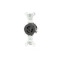 Leviton 4710 15 Amp, 125 Volt, Single Locking Receptacle