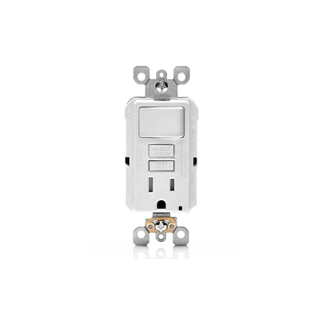 Leviton GFSW1-W SmartlockPro Slim GFCI Combination Switch