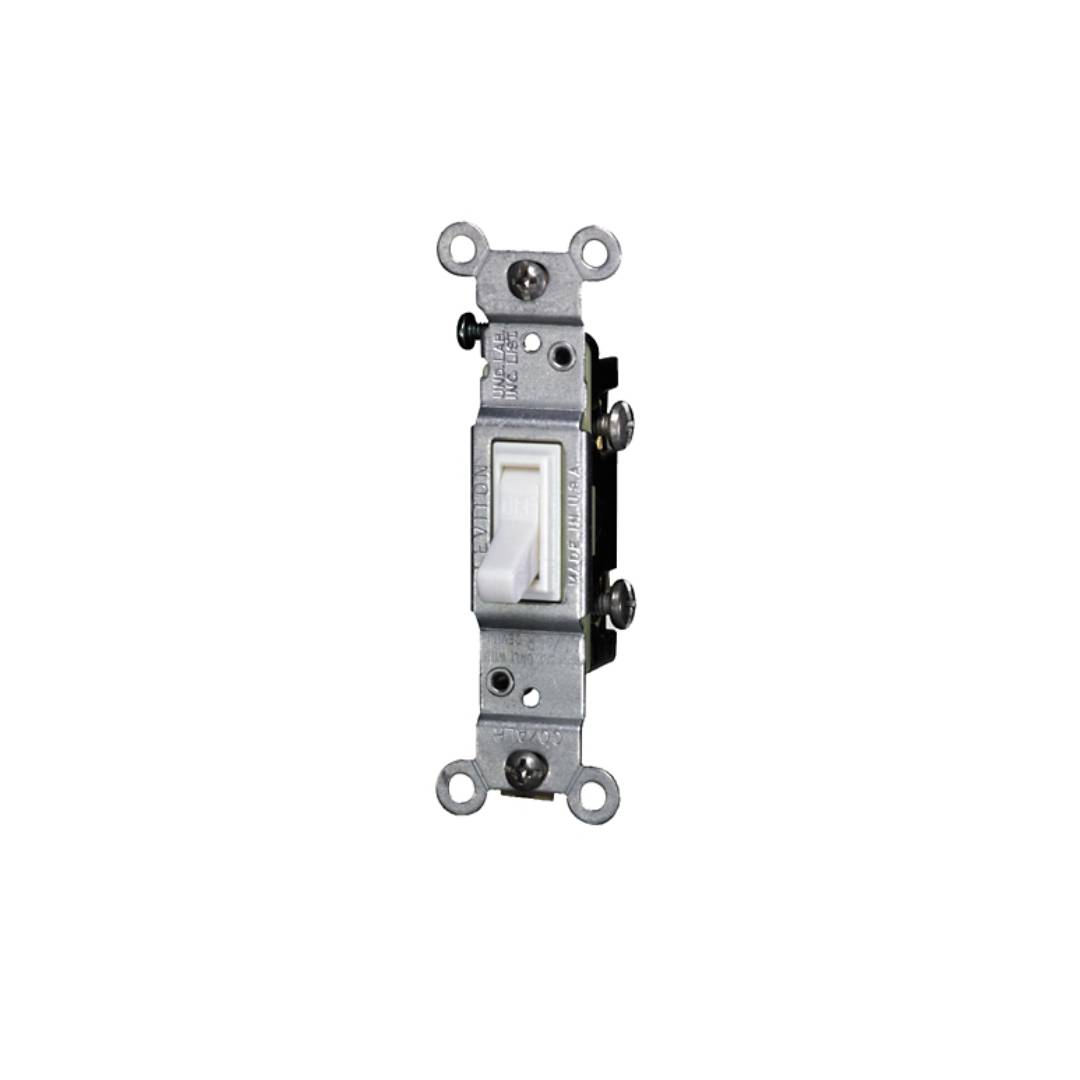 Leviton 2651-2W 15 Amp, 120 Volt, Toggle CO/ALR Single-Pole AC Quiet Switch