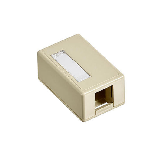 Leviton 41089-1IP QuickPort Surface Mount Housing, 1-Port