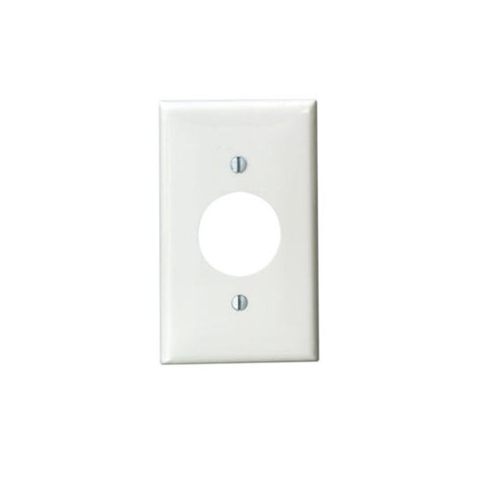Leviton 80704-W 1-Gang Single 1.406 Outlet/Receptacle Wallplate, Standard Size