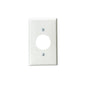 Leviton 80704-W 1-Gang Single 1.406 Outlet/Receptacle Wallplate, Standard Size
