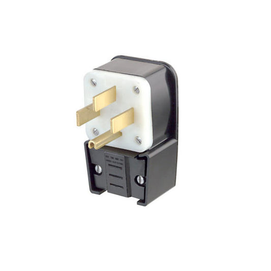 Leviton 9452-P 50 Amp, 125/250 Volt, Straight Blade, Plug, Industrial Grade