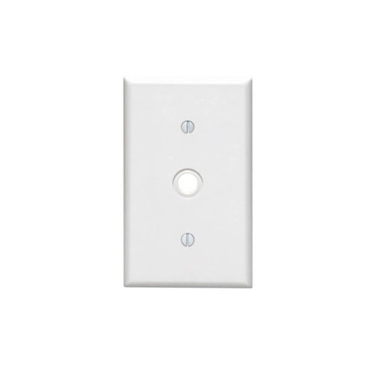 Leviton 88018 1-Gang .406 Inch Hole Device Telephone/Cable Wallplate