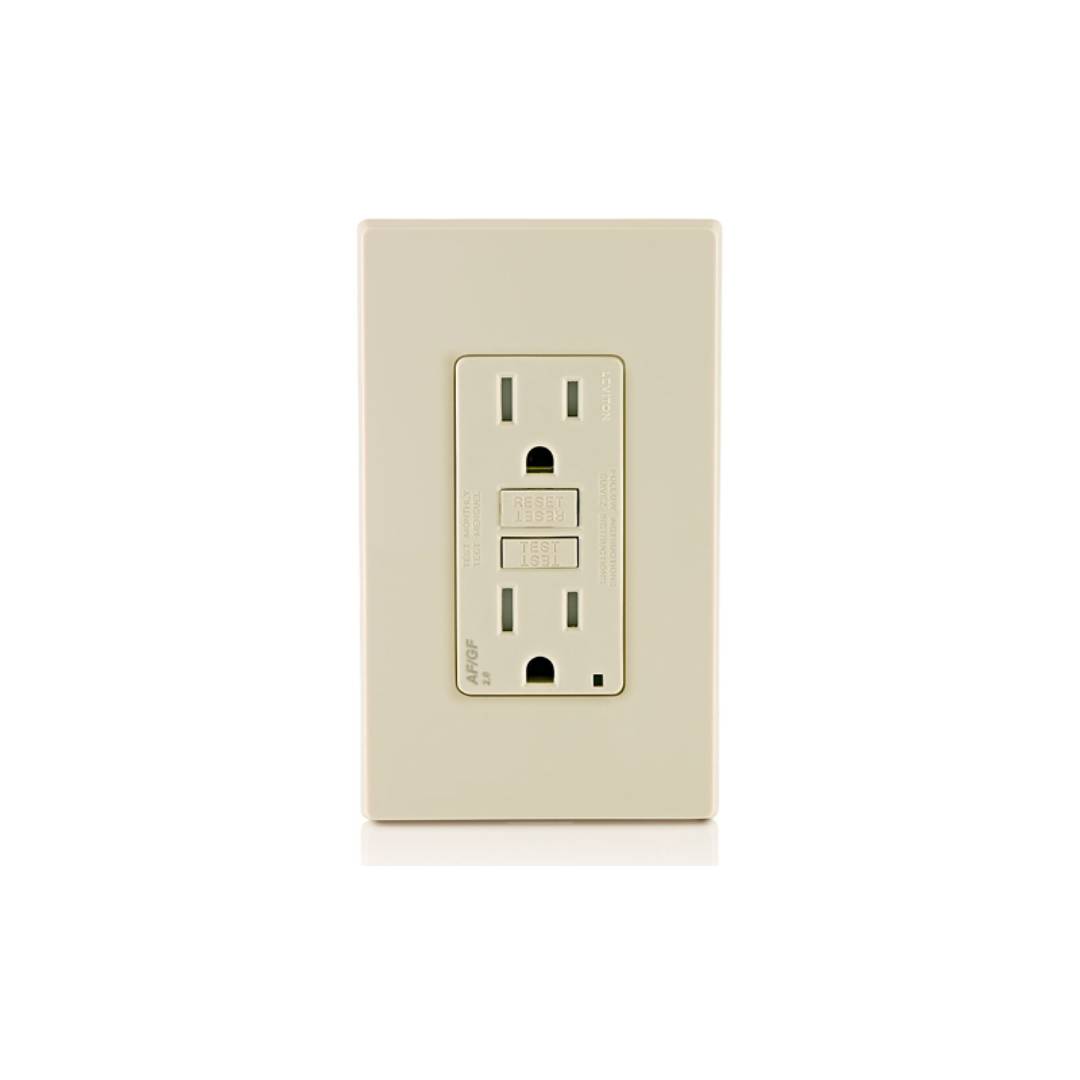Leviton AGTR1-T 15 Amp, 125 Volt Dual Function AFCI/GFCI Receptacle
