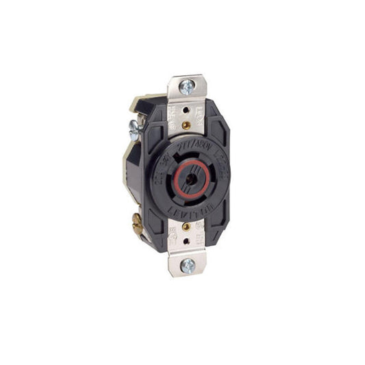 Leviton 2520 20 Amp, 277/480 Volt- 3PY, Flush Mounting Locking Receptacle