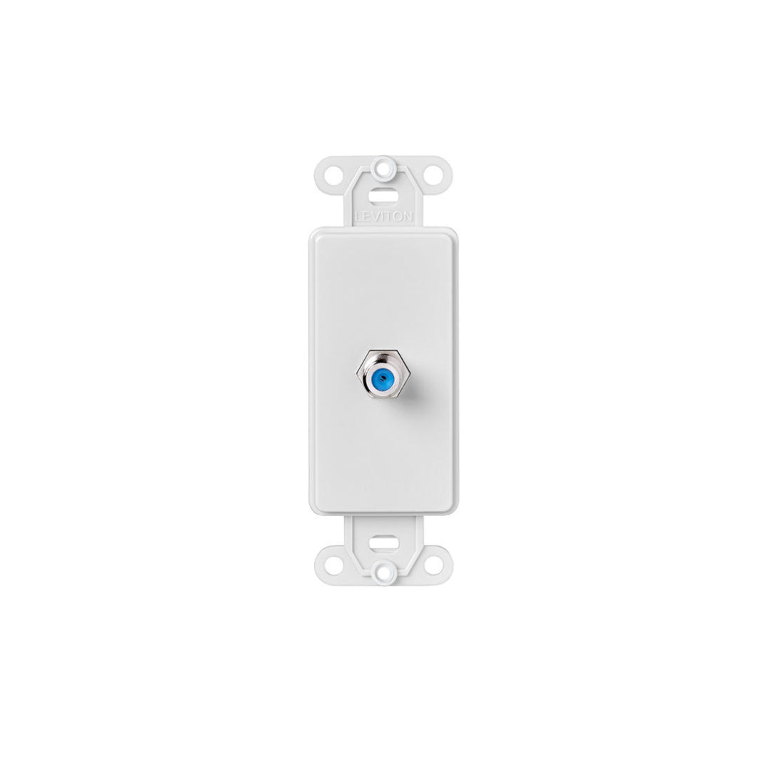 Leviton 40681-W F Connector Decora Insert,Aluminum