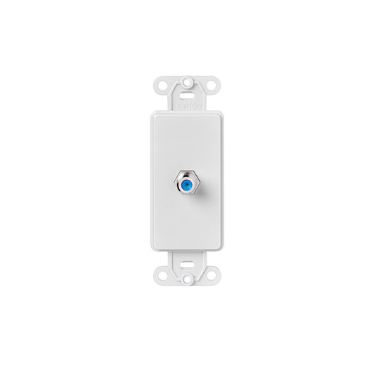 Leviton 40681-W F Connector Decora Insert,Aluminum