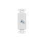 Leviton 40681-W F Connector Decora Insert,Aluminum