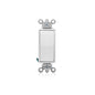 Leviton 5604-2W 15 Amp, 120/277 Volt, Decora Rocker 4-Way AC Quiet Switch