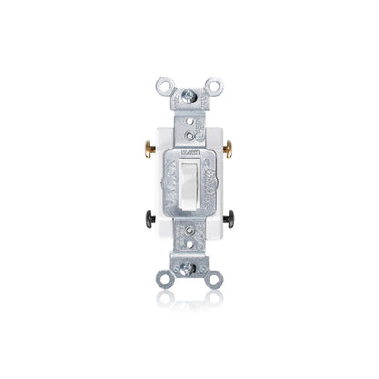 Leviton 1104-CW 4-Way Toggle Switch, Commercial Specification Grade