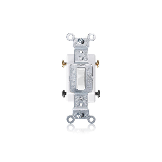 Leviton 1104-CW 4-Way Toggle Switch, Commercial Specification Grade