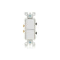 Leviton 5634-W 15 Amp Decora Single-Pole / Single-Pole Combination Switch