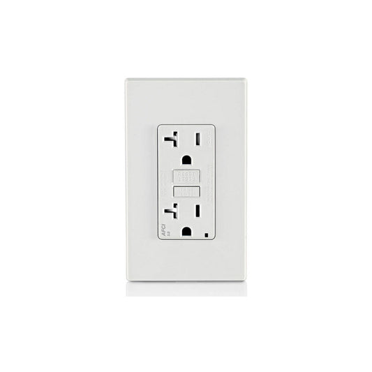 Leviton AFTR2-W 20 Amp, Self Test, Tamper-Resistant AFCI Outlet