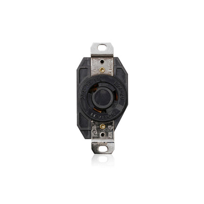 Leviton 3720 Flush Mounting Locking Receptacle, 20 Amp, 347 Volt