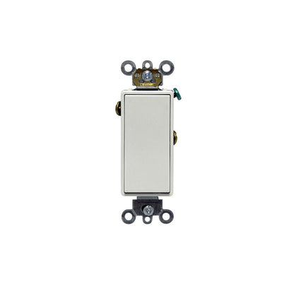 Leviton 5691-2W 15 Amp, 120/277 Volt, Decora Plus Rocker Single-Pole AC Quiet Switch