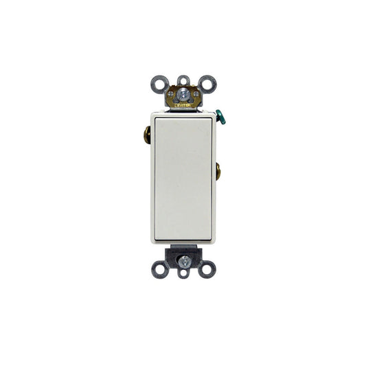 Leviton 5691-2W 15 Amp, 120/277 Volt, Decora Plus Rocker Single-Pole AC Quiet Switch