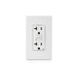 Leviton GFNT2-W 20 Amp, Self Test, Non Tamper-Resistant GFCI Outlet with LED Indicator Light