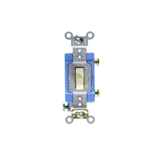 Leviton 1201-2I 15 Amp, 120/277 Volt, Toggle Single-Pole AC Quiet Switch