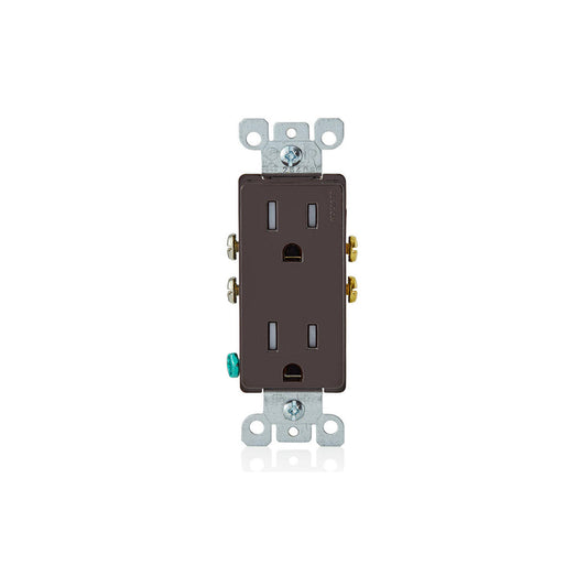 Leviton T5325 15 Amp Decora Tamper-Resistant Duplex Outlet/Receptacle